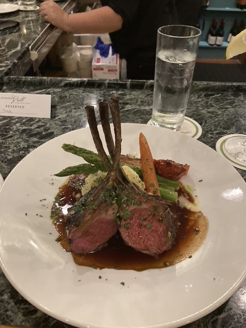 Locally sourced rack of lamb with fine dining presentation